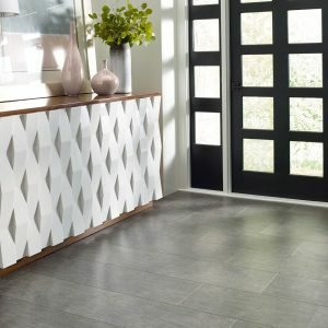Luxury Vinyl flooring in an open entry way